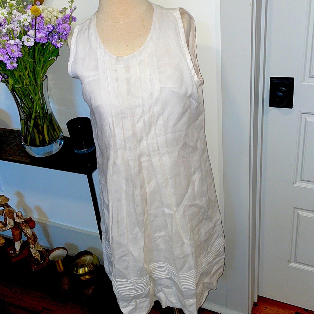 Weavz White Linen Sundress